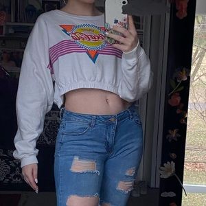 Coca Cola cropped sweatshirt